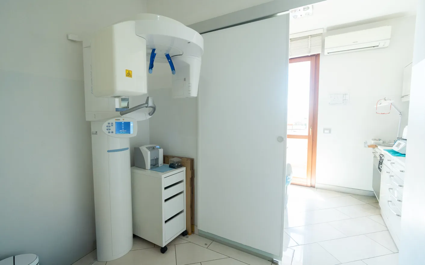 L'apparecchio per la radiologia tridimensionale cone beam presente in studio